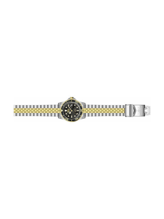 Invicta Pro Diver Ανδρικό Ρολόι 42mm Μπαταρίας με Ασημί Ατσάλινο Μπρασελέ