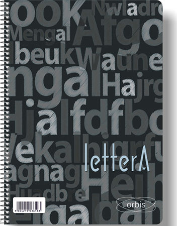 Globus Spiral School Notebook Ruled B5 3 Subjects Orbis LetterA