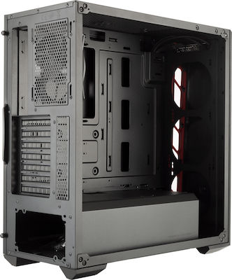 CoolerMaster MasterBox MB510L Midi Tower Κουτί Υπολογιστή με Πλαϊνό Παράθυρο Κόκκινο