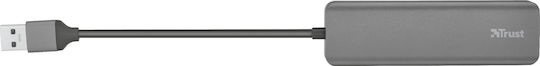 Trust Halyx Hub 4 Θυρών USB 3.0 με σύνδεση USB-A