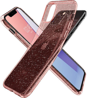 Spigen Liquid Crystal Glitter Silicone Back Cover Durable Pink (iPhone 11 Pro Max)