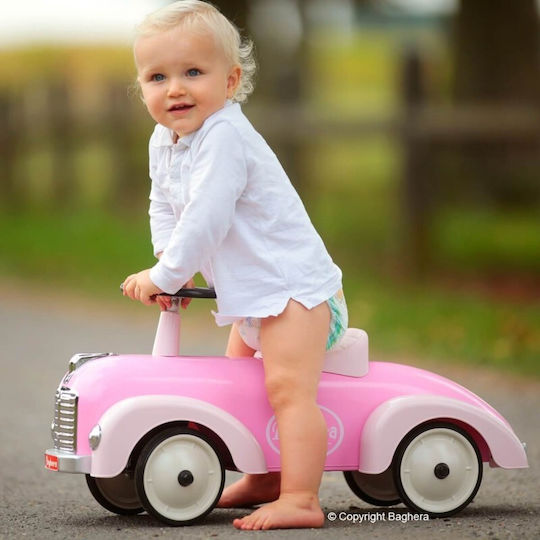 Baghera Speedster Baby Walker Car Ride On for 12++ Months B116882 Pink
