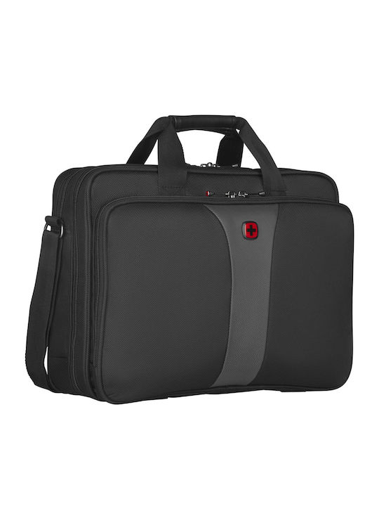 Wenger Legacy Double Gusset Τσάντα Ώμου / Χειρός για Laptop 16" σε Μαύρο χρώμα