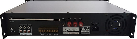 Audien M15600/120 Integrated Microphone Amplifier with 5 Zone 120W/100V USB/FM/Bluetooth