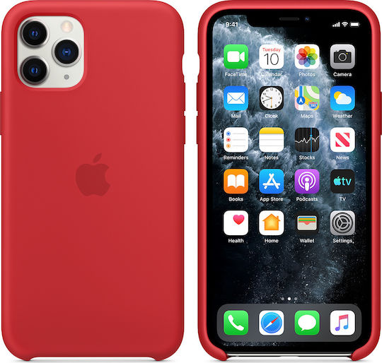 Apple Back Cover Silicone Red (iPhone 11 Pro)