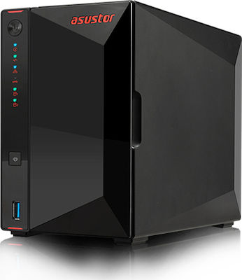 Asustor Nimbustor 2 (AS5202T) NAS Tower με 2 θέσεις για HDD/SSD και 2 θύρες Ethernet