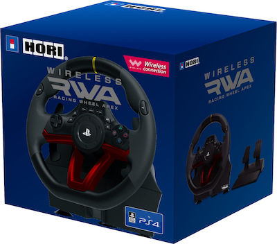 Hori APEX Wireless Volan cu Pedale pentru PS4 / PC cu 270° Grade de Rotire