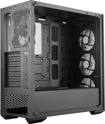 CoolerMaster Masterbox MB530P Gaming Midi Tower Κουτί Υπολογιστή με Πλαϊνό Παράθυρο και RGB Φωτισμό Μαύρο