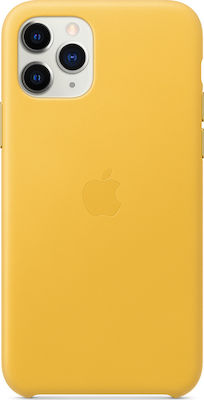 Apple Leather Case Leather Back Cover Yellow (iPhone 11 Pro)