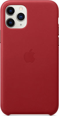 Apple Leather Case Umschlag Rückseite Leder Rot (iPhone 11 Pro) MWYF2ZM/A