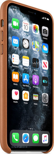 Apple Back Cover Leather Brown (iPhone 11 Pro Max)