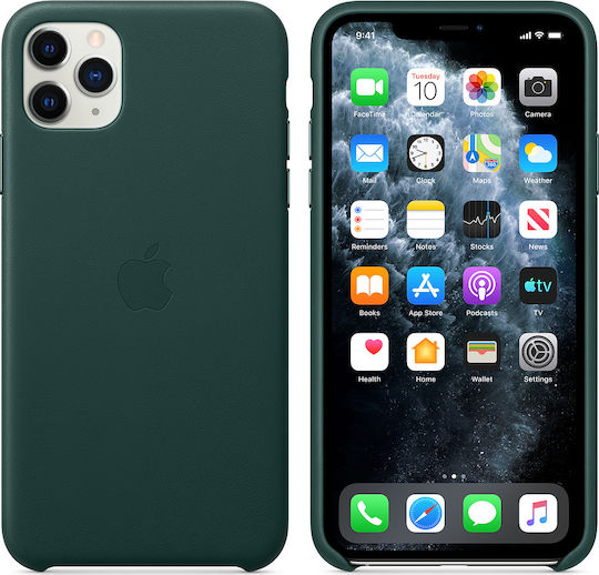 Apple Back Cover Leather Green (iPhone 11 Pro Max)