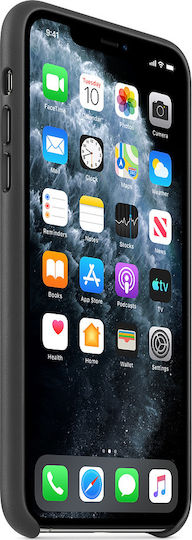 Apple Back Cover Leather Black (iPhone 11 Pro Max)