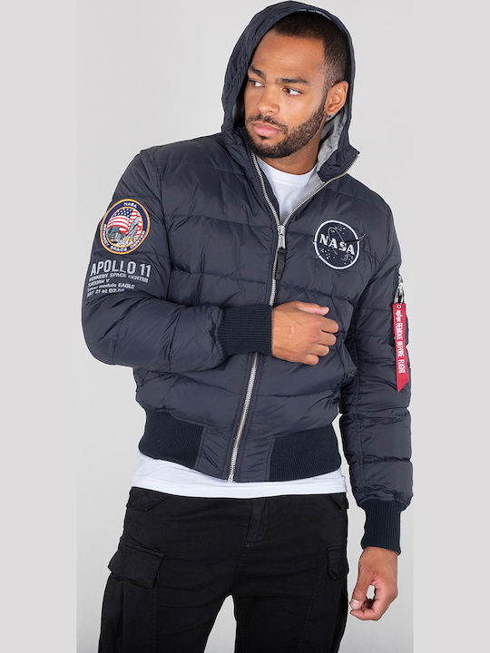 Apollo 11 Χειμωνιάτικο Μπουφάν Puffer Navy Μπλε