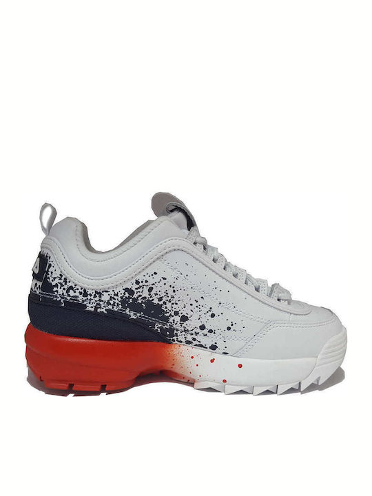 Fila Pantofi Sport pentru Copii Alergare Disruptor 2 Albe