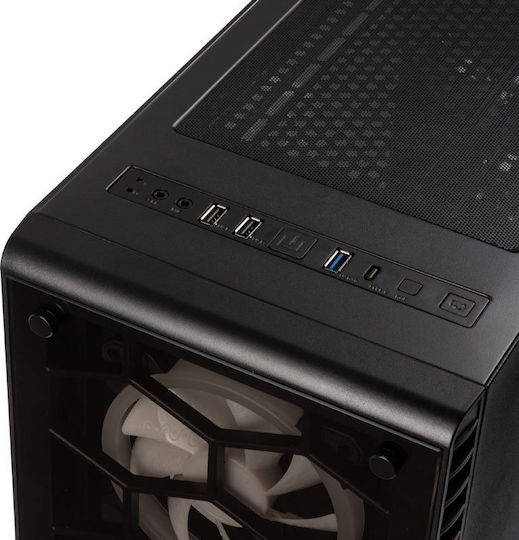 Kolink Observatory Gaming Midi Tower Κουτί Υπολογιστή με Πλαϊνό Παράθυρο και RGB Φωτισμό Μαύρο