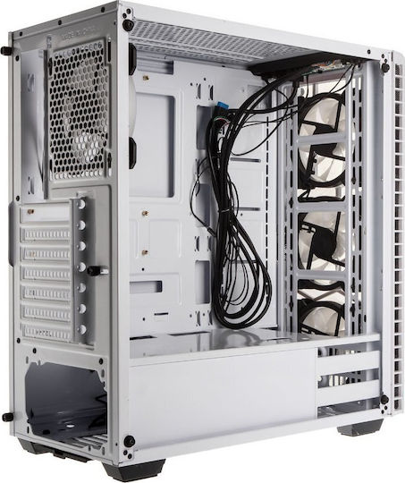 Kolink Observatory Gaming Midi Tower Κουτί Υπολογιστή με Πλαϊνό Παράθυρο και RGB Φωτισμό Λευκό