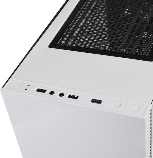 Kolink Stronghold Gaming Midi Tower Κουτί Υπολογιστή με Πλαϊνό Παράθυρο Λευκό