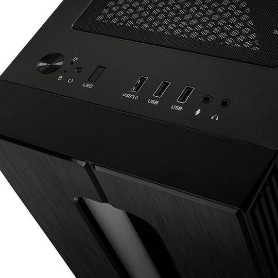 Kolink Nimbus Gaming Midi Tower Κουτί Υπολογιστή με RGB Φωτισμό Μαύρο