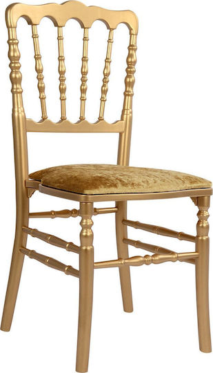 HomeMarkt Garden Chair Cushion Napoleon Horseshoe Gold