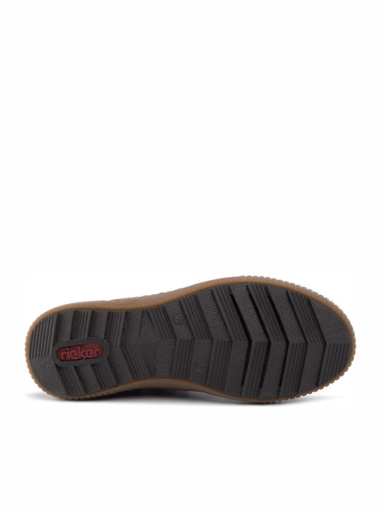 Leder Damen Chelsea Stiefeletten Marineblau