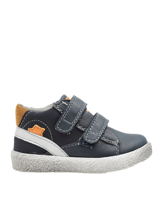 Austin 135 Kinder Sneakers Hoch Anatomisch mit Klettverschluss Marineblau