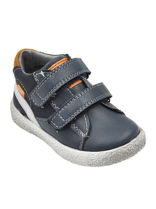 Austin 135 Kinder Sneakers Hoch Anatomisch mit Klettverschluss Marineblau