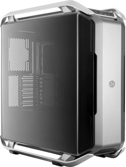 CoolerMaster Cosmos C700P Гейминг Пълна кула Компютърна кутия със страничен прозорец и RGB осветление Сив