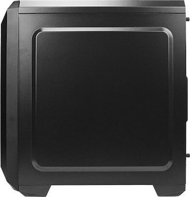 Antec NX100 Gaming Midi Tower Κουτί Υπολογιστή με Πλαϊνό Παράθυρο Black/Grey