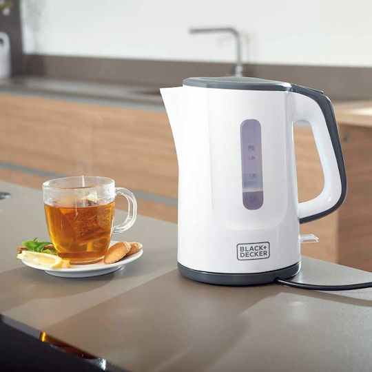 Black & Decker BXKE2200E Fierbător 1.7lt 2200W Alb