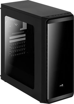 Aerocool SI-5200 Turnul Midi Cutie de calculator cu fereastră laterală Negru