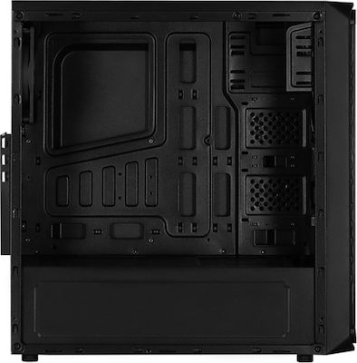 Aerocool SI-5200 Turnul Midi Cutie de calculator cu fereastră laterală Negru