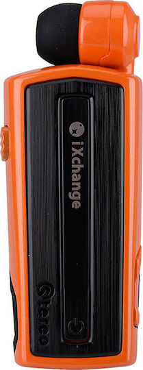 iXchange UA-28 In-Ear Bluetooth-Freisprecheinrichtung Kopfhörer Revers Orange