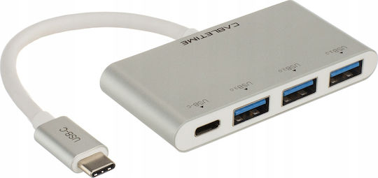 Cabletime CCT-C160-PU33-HUB31C-s0.15 USB Хъб с 4 Порта USB 3.0 с USB-C Връзка