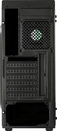 Aerocool Shard Tempered Glass Gaming Midi Tower Κουτί Υπολογιστή με Πλαϊνό Παράθυρο Μαύρο