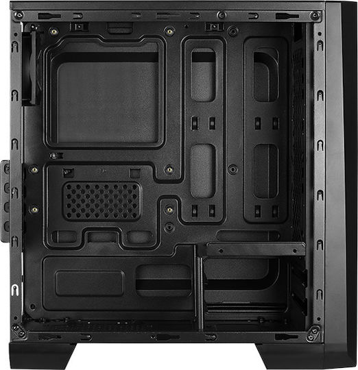 Aerocool Cylon Mini Gaming Mini Tower Κουτί Υπολογιστή με Πλαϊνό Παράθυρο και RGB Φωτισμό Μαύρο