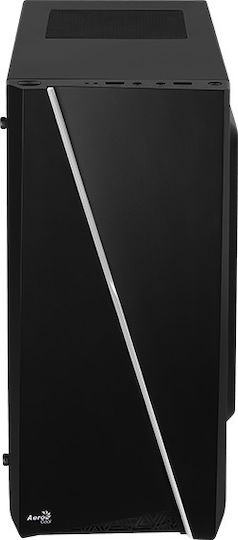 Aerocool Cylon Mini Gaming Mini Tower Κουτί Υπολογιστή με Πλαϊνό Παράθυρο και RGB Φωτισμό Μαύρο