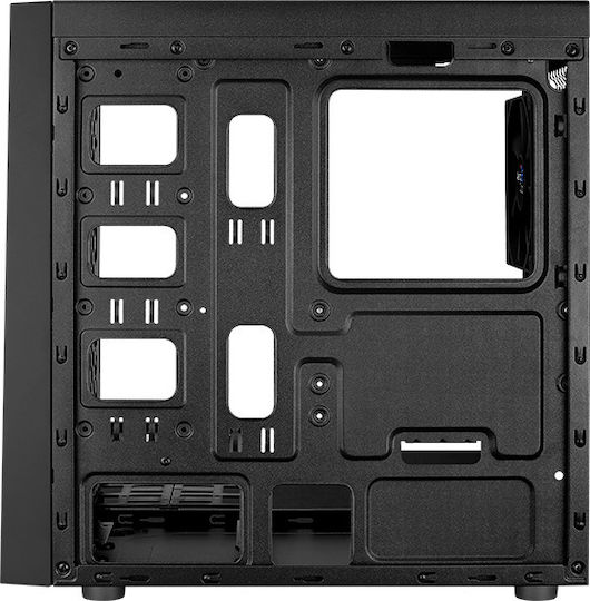 Aerocool Bolt Mini Gaming Mini Tower Κουτί Υπολογιστή με Πλαϊνό Παράθυρο και RGB Φωτισμό Μαύρο