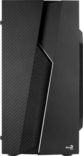 Aerocool Bolt Mini Gaming Mini Tower Κουτί Υπολογιστή με Πλαϊνό Παράθυρο και RGB Φωτισμό Μαύρο