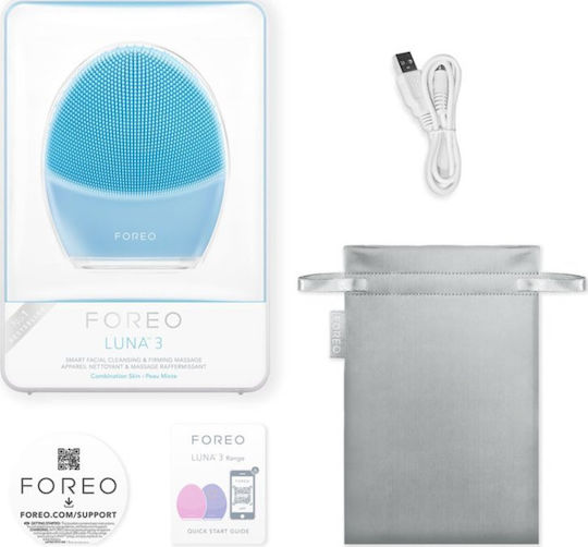 Foreo Luna 3 Четка за Почистване на Лице за Комбинирана Кожа Синя