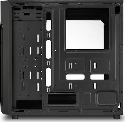 Sharkoon VG6-W Gaming Midi Tower Κουτί Υπολογιστή με Πλαϊνό Παράθυρο Κόκκινο