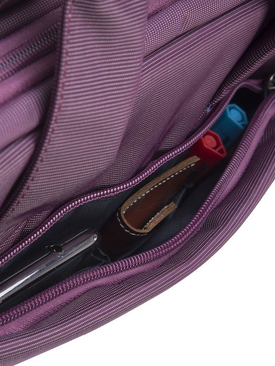 Rivacase Central 8221 Tasche Schulter / Handheld für Laptop 13.3" in Lila Farbe