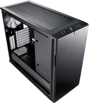 Fractal Design Define R6 Tempered Glass Midi Tower Κουτί Υπολογιστή με Πλαϊνό Παράθυρο Μαύρο