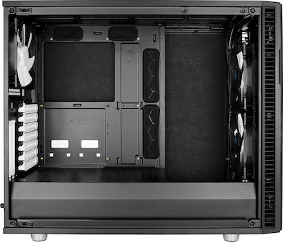 Fractal Design Define R6 Tempered Glass Midi Tower Κουτί Υπολογιστή με Πλαϊνό Παράθυρο Μαύρο