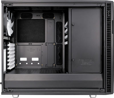 Fractal Design Define R6 Tempered Glass Midi Tower Κουτί Υπολογιστή με Πλαϊνό Παράθυρο Μαύρο