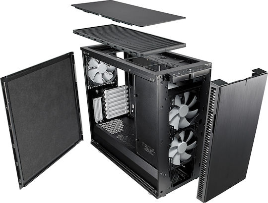 Fractal Design Define R6 Midi Tower Κουτί Υπολογιστή Μαύρο