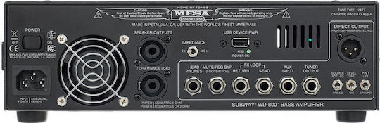 Mesa Boogie Subway WD-800 Kopf für E-Bass 800W Schwarz