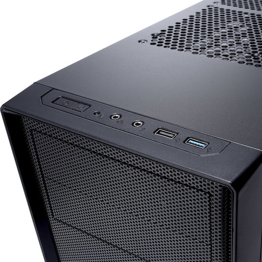 Fractal Design Focus G Геймърско Midi Tower Компютърна Кутия с Страничен Прозорец Черен