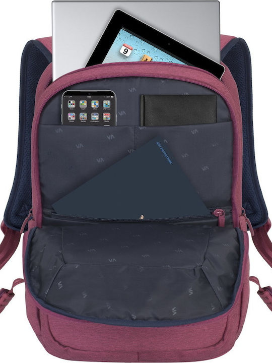Rivacase Suzuka 7760 Αδιάβροχη Τσάντα Πλάτης για Laptop 15.6" σε Κόκκινο χρώμα