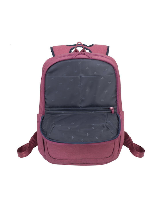 Rivacase Suzuka 7760 Αδιάβροχη Τσάντα Πλάτης για Laptop 15.6" σε Κόκκινο χρώμα